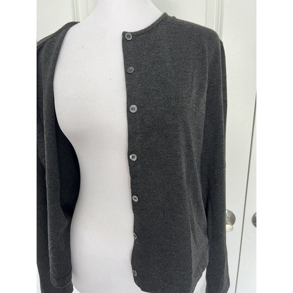 Jones New York Sport Cardigan Button Up Sweater Gray Size M - Picture 7 of 8